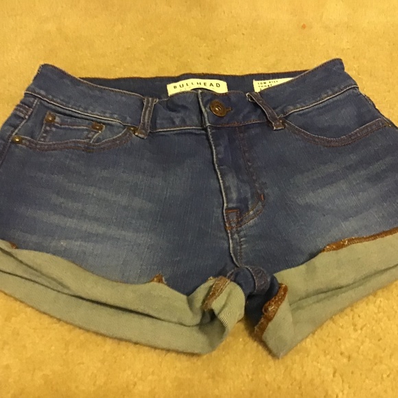 Denim Bull Head Shorts-Size 3 - Picture 2 of 3